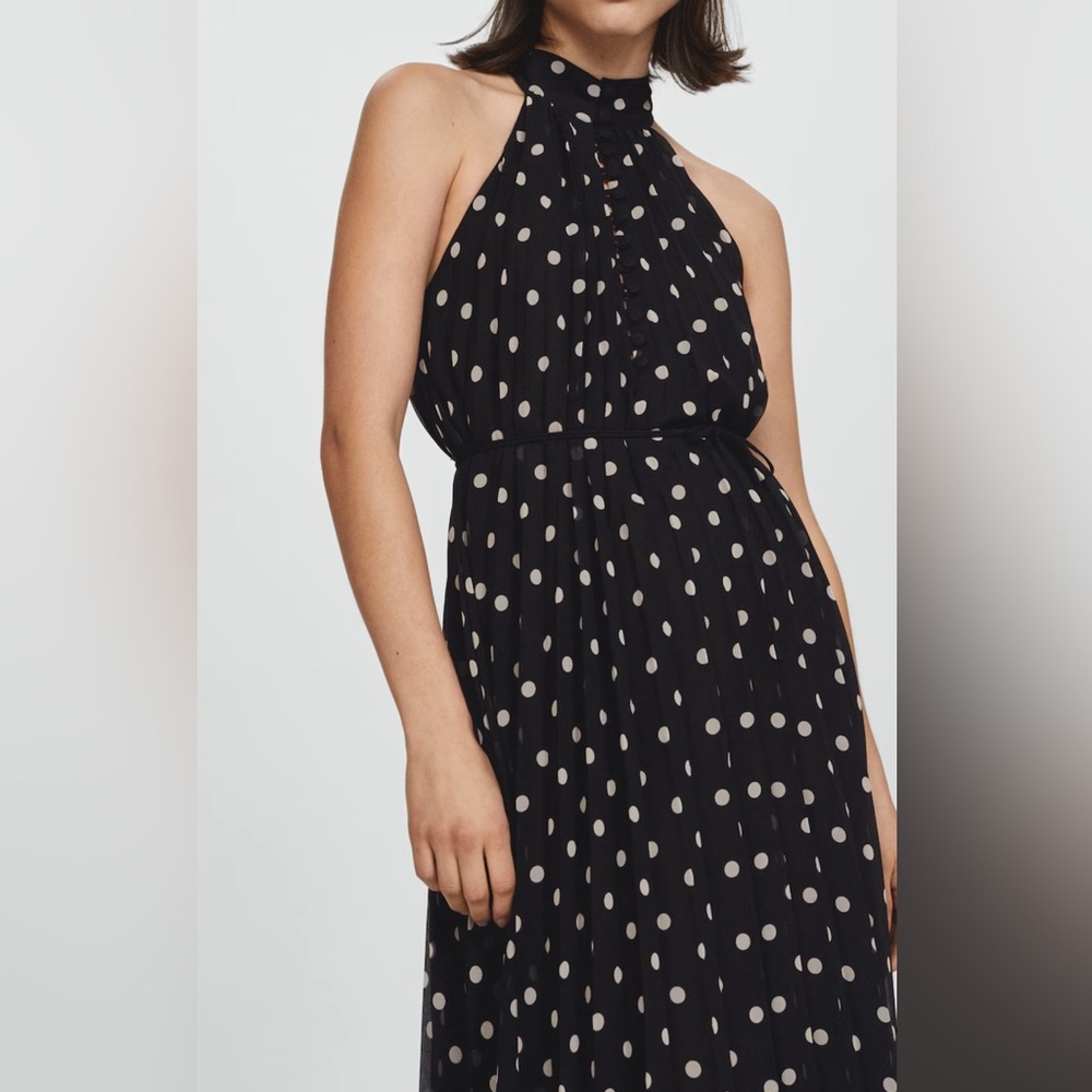 Polka Dot Halter Dress